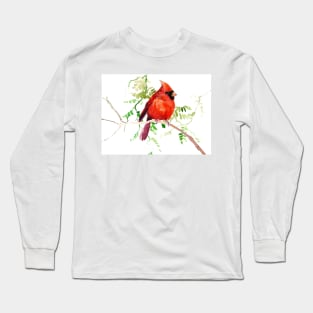 Cardinal Bird Long Sleeve T-Shirt